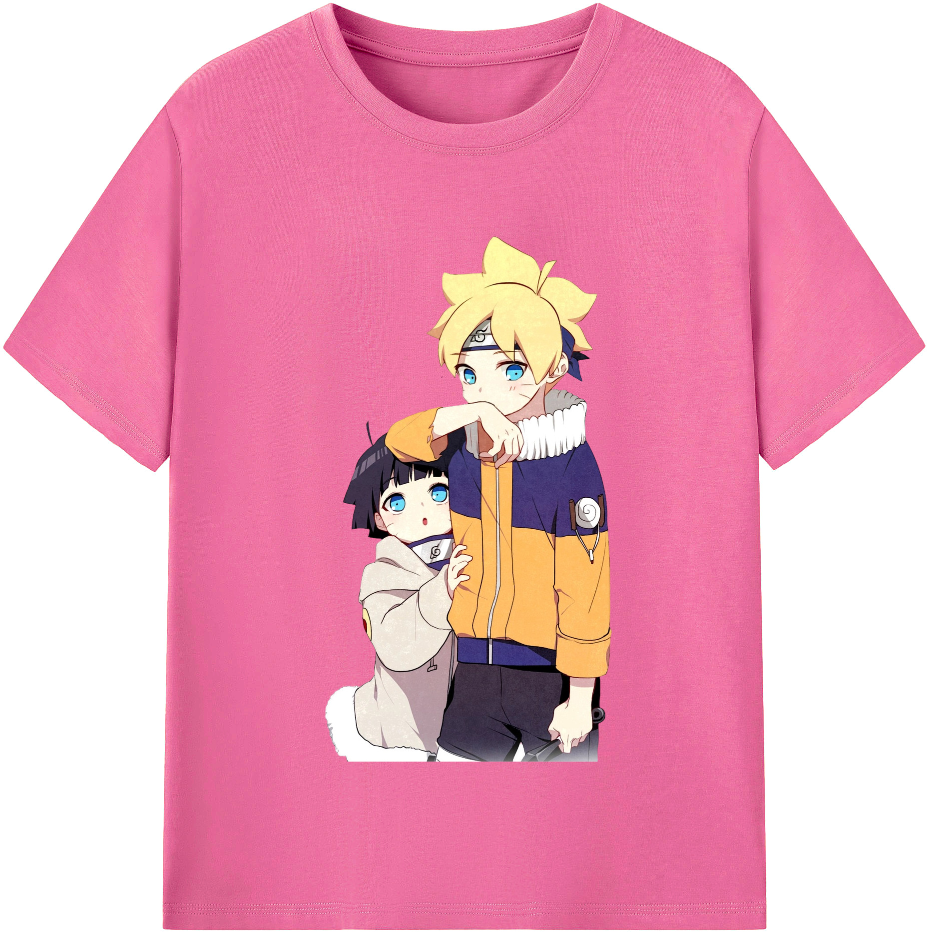 （画像用） NARUTO -ナルト- うずまき ボルト Uzumaki Boruto レディースカジュアルプリントTシャツ（綿100％）